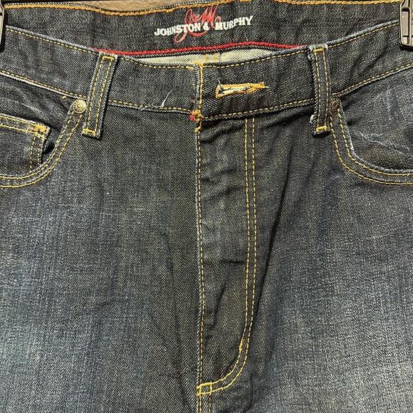 Johnston & Murphy Denim Jeans for Men, Cotton, 5-packet styling - Picture 2 of 7